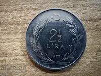 Turkey - 2½ liras (1979)