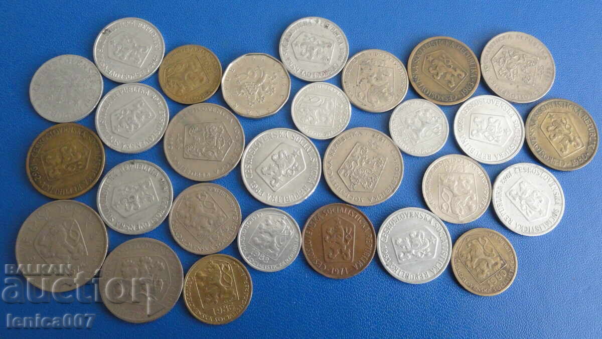 Czechoslovakia - Coins (28 pieces) - 5 Czechoslovakia - Coins (28 pieces) - 5
