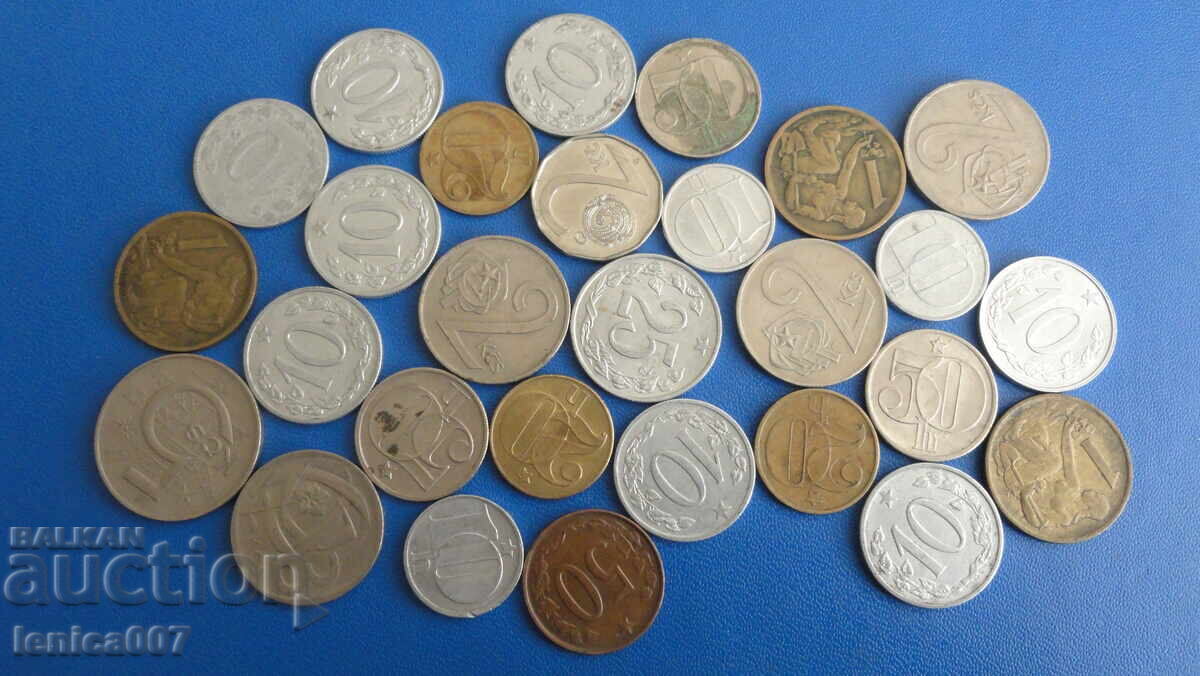 Czechoslovakia - Coins (28 pieces) - 6 Czechoslovakia - Coins (28 pieces) - 6