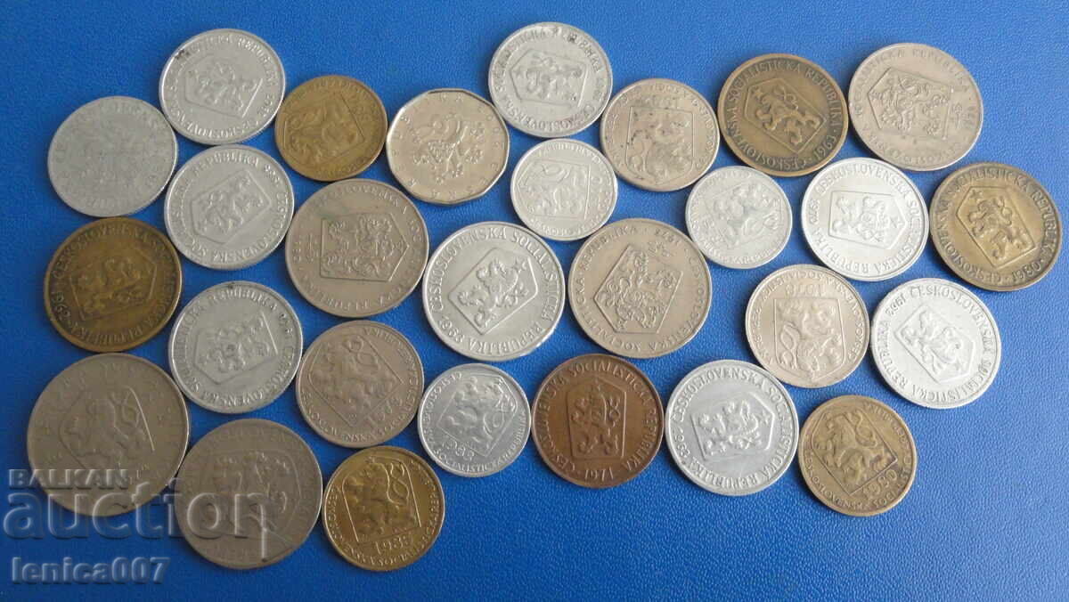 Czechoslovakia - Coins (28 pieces) Czechoslovakia - Coins (28 pieces)