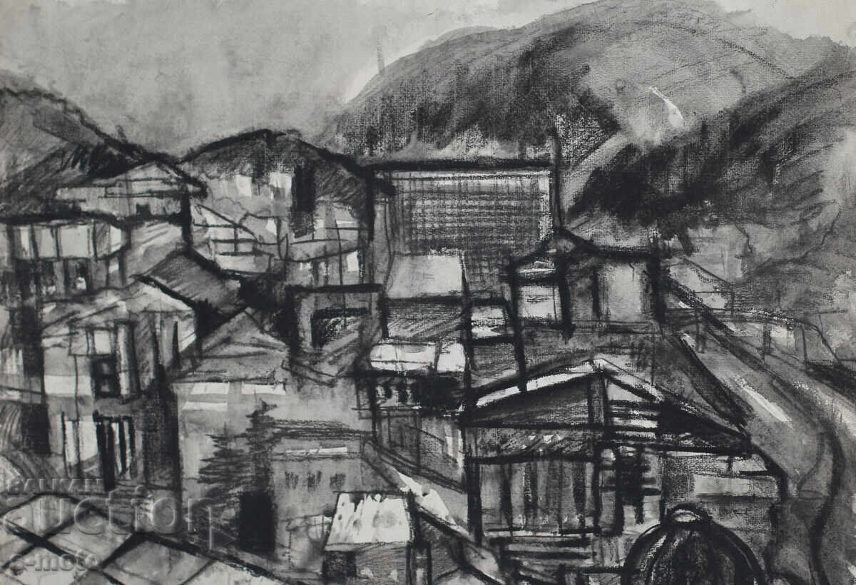 Old watercolor/pastel landscape drawing with price 270.00 BGN | € 138.05 Old watercolor/pastel landscape drawing with price 270.00 BGN | € 138.05