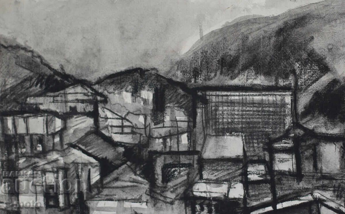 Delivery of Old watercolor/pastel landscape drawing Delivery of Old watercolor/pastel landscape drawing