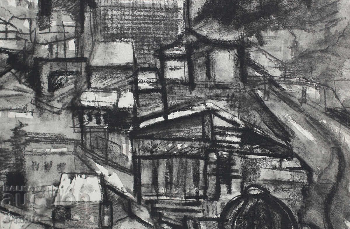 Old watercolor/pastel landscape drawing - 6 Old watercolor/pastel landscape drawing - 6