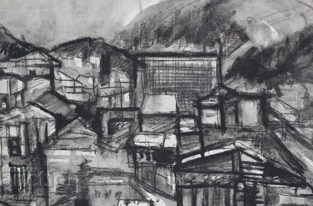 Old watercolor/pastel landscape drawing - 7 Old watercolor/pastel landscape drawing - 7