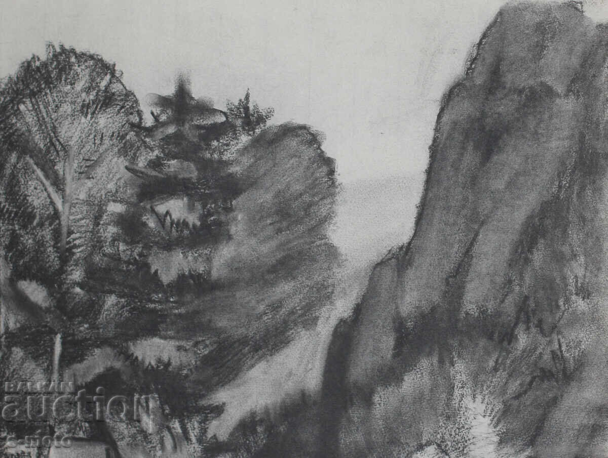Old pastel landscape drawing - 6 Old pastel landscape drawing - 6