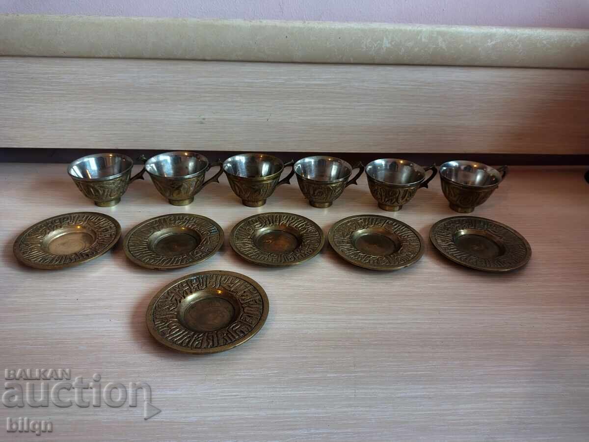 Delivery of Beautiful Old Bronze Coffee Service Delivery of Beautiful Old Bronze Coffee Service