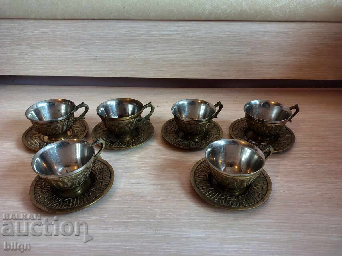 Beautiful Old Bronze Coffee Service Beautiful Old Bronze Coffee Service