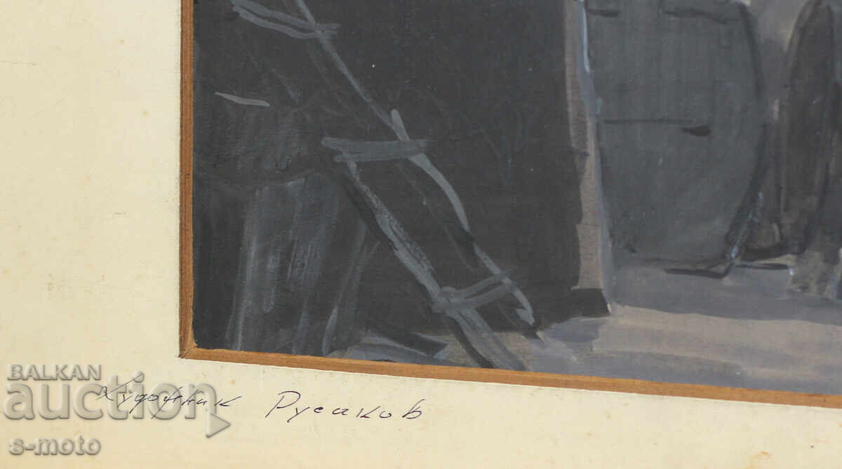 Kostadin Rusakov / 1929 - 2001/ Scenografia guașă - 5