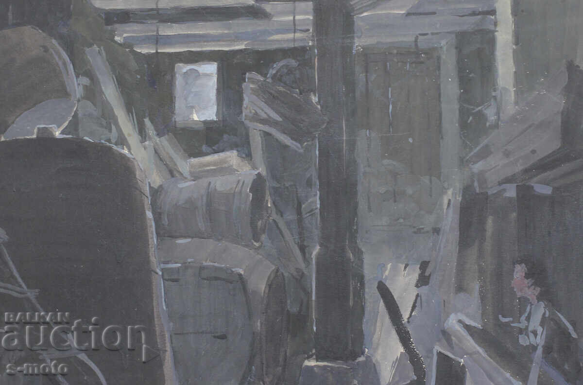 Kostadin Rusakov / 1929 - 2001/ Scenografia guașă - 6