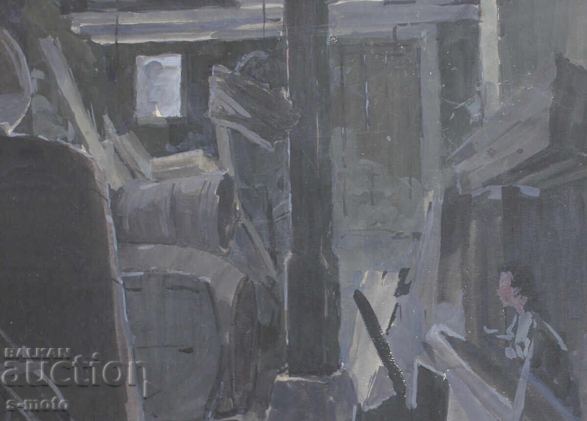 Kostadin Rusakov / 1929 - 2001/ Scenografia guașă - 7