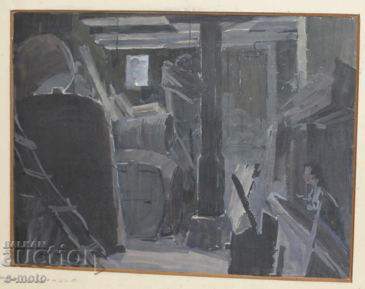 Kostadin Rusakov / 1929 - 2001/ Scenografia guașă