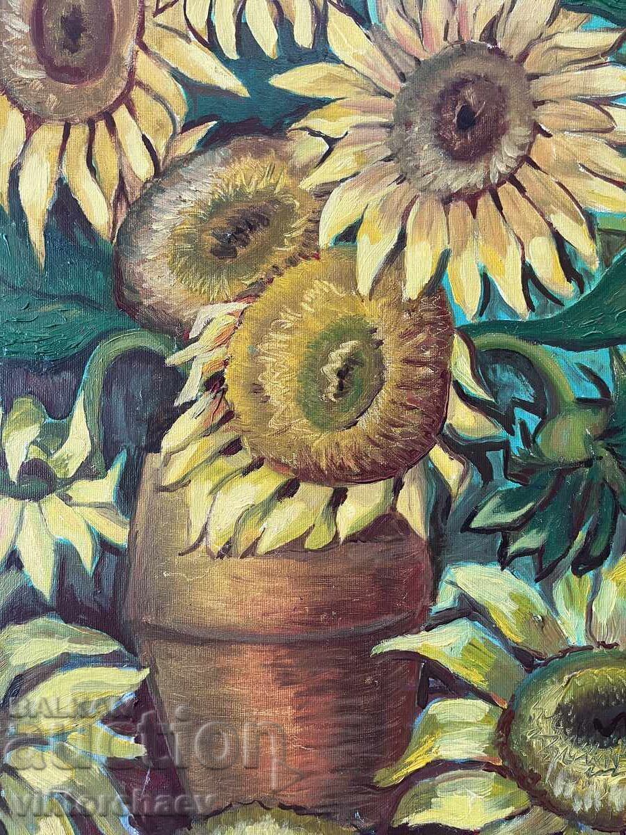 Large painting Lyubomir Petrov - Sunflowers 2007 - 6 Large painting Lyubomir Petrov - Sunflowers 2007 - 6