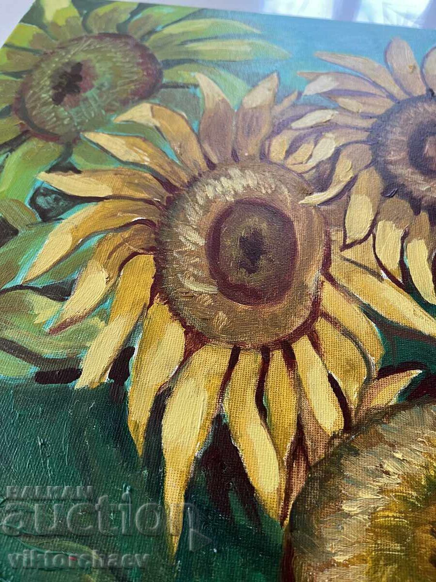 Large painting Lyubomir Petrov - Sunflowers 2007 - 7 Large painting Lyubomir Petrov - Sunflowers 2007 - 7