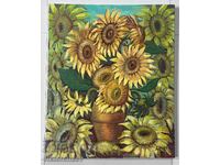 Lyubomir Petrov painting - Sunflowers 2007