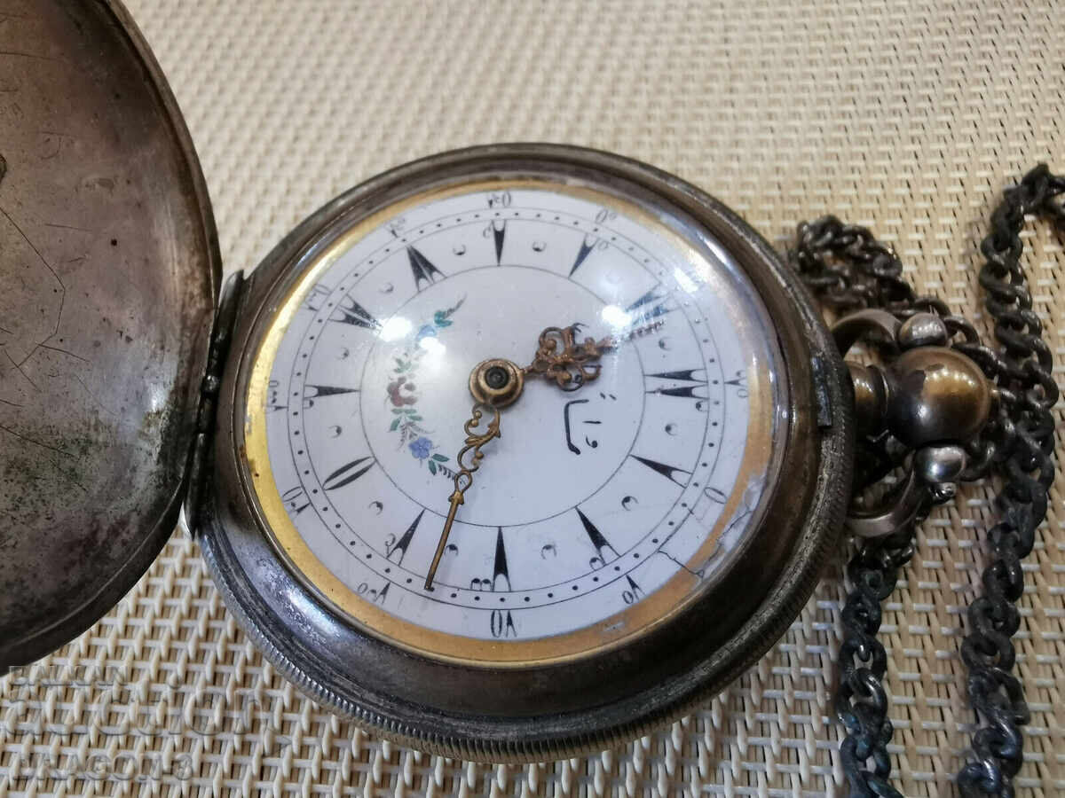SILVER TURKISH POCKET WATCH with price 550.00 BGN | € 281.21 SILVER TURKISH POCKET WATCH with price 550.00 BGN | € 281.21