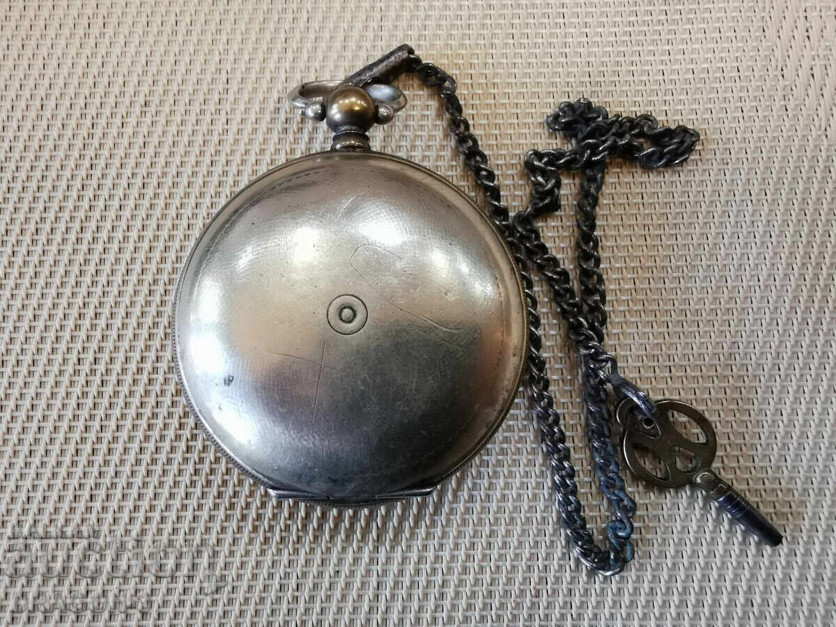 SILVER TURKISH POCKET WATCH - 5 SILVER TURKISH POCKET WATCH - 5