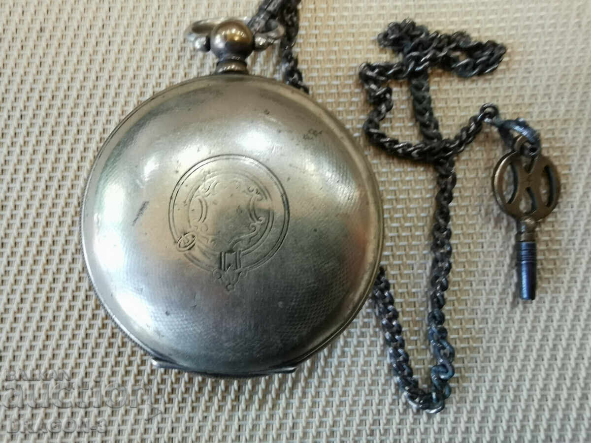 SILVER TURKISH POCKET WATCH - 6 SILVER TURKISH POCKET WATCH - 6