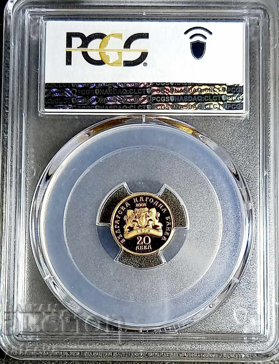 20 leva, PR68DKAM, PCGS, 2008, Gold, Read the description. with price 1050.00 BGN | € 536.86 20 leva, PR68DKAM, PCGS, 2008, Gold, Read the description. with price 1050.00 BGN | € 536.86