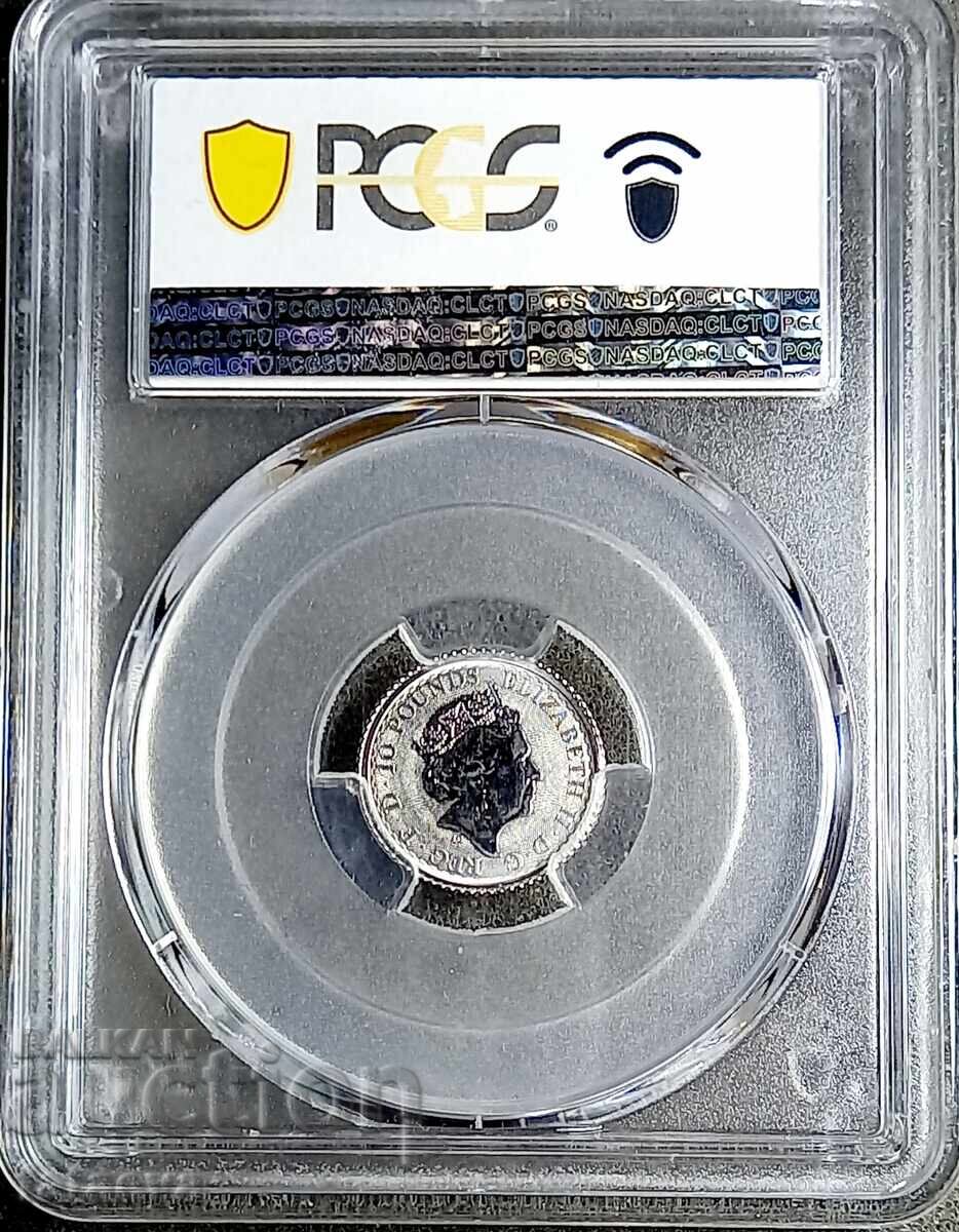 10 Lira, MS66, PCGS, 2022, Platinum, Read the description. with price 700.00 BGN | € 357.90