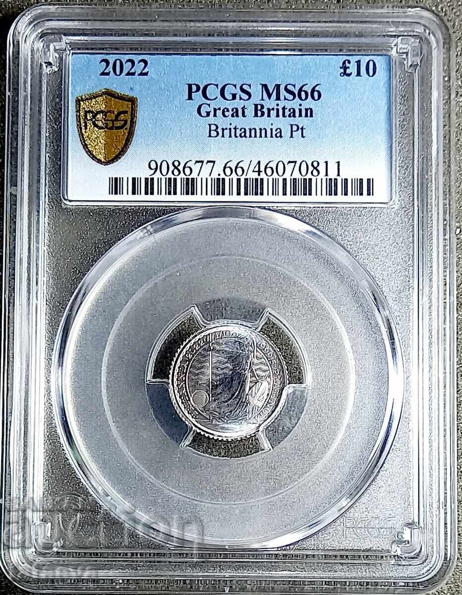 10 Lira, MS66, PCGS, 2022, Platinum, Read the description.