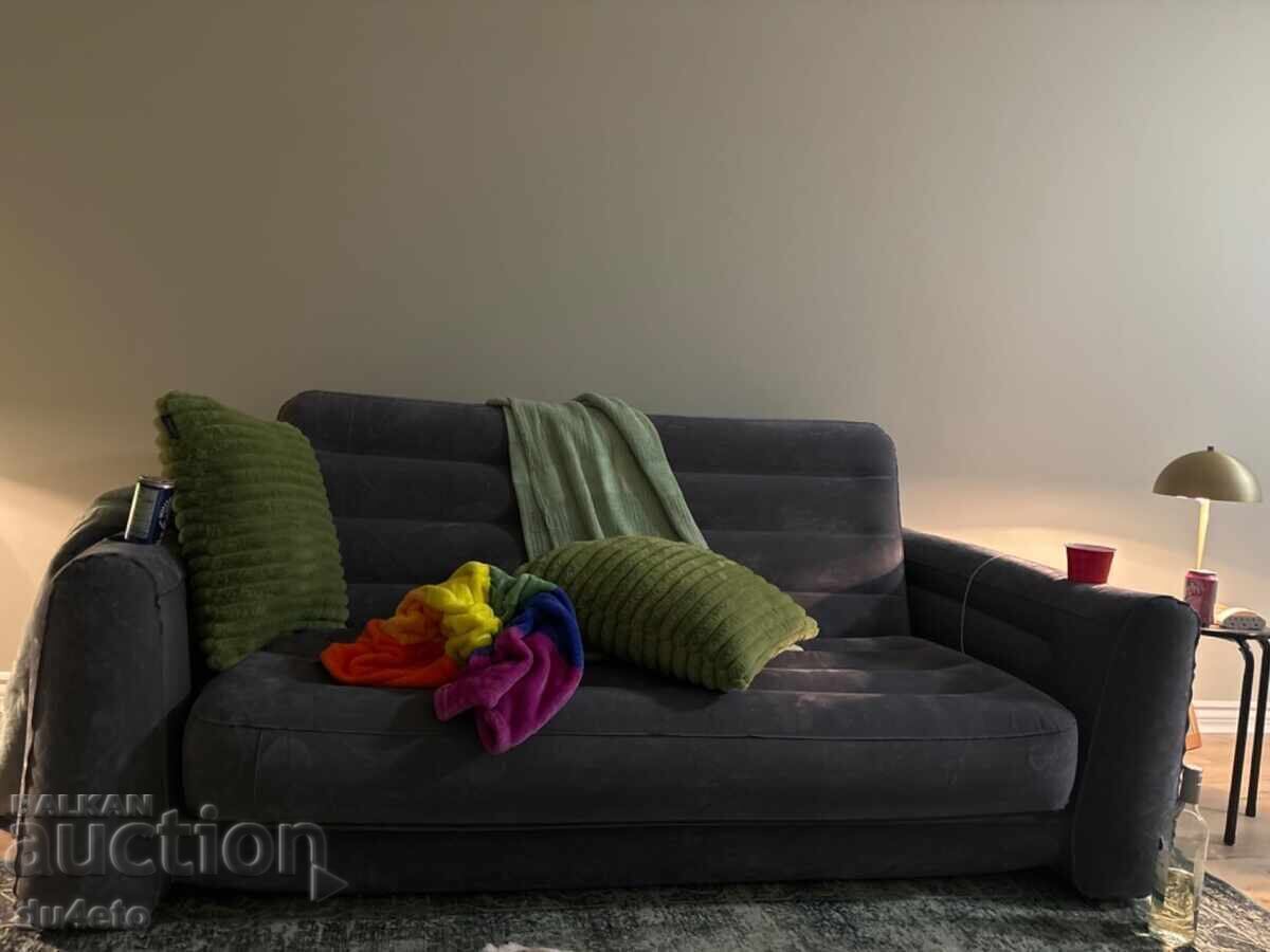 Inflatable sofa bed for two people Intex furniture set with price 185.00 BGN | € 94.59