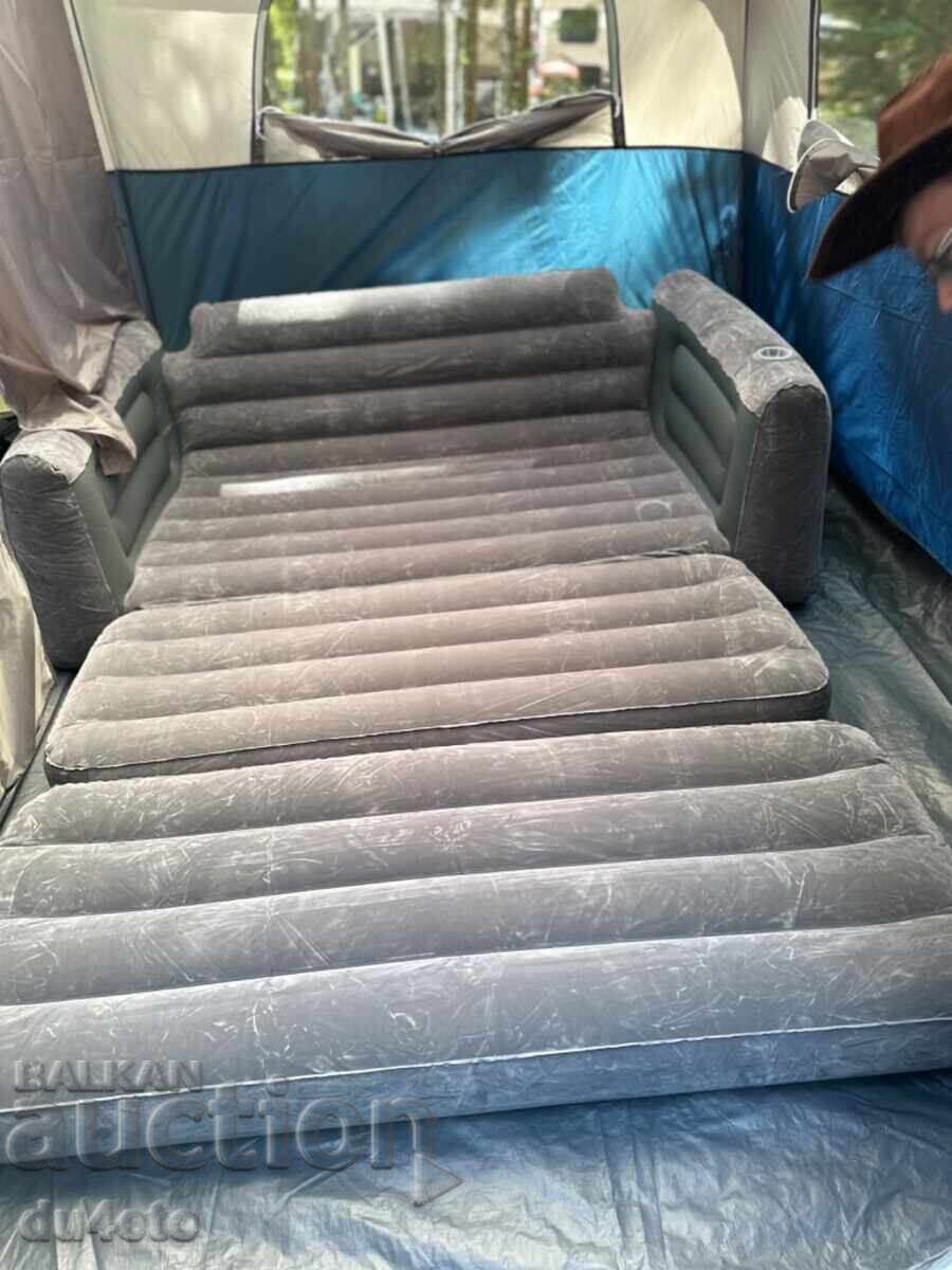 Delivery of Inflatable sofa bed for two people Intex furniture set