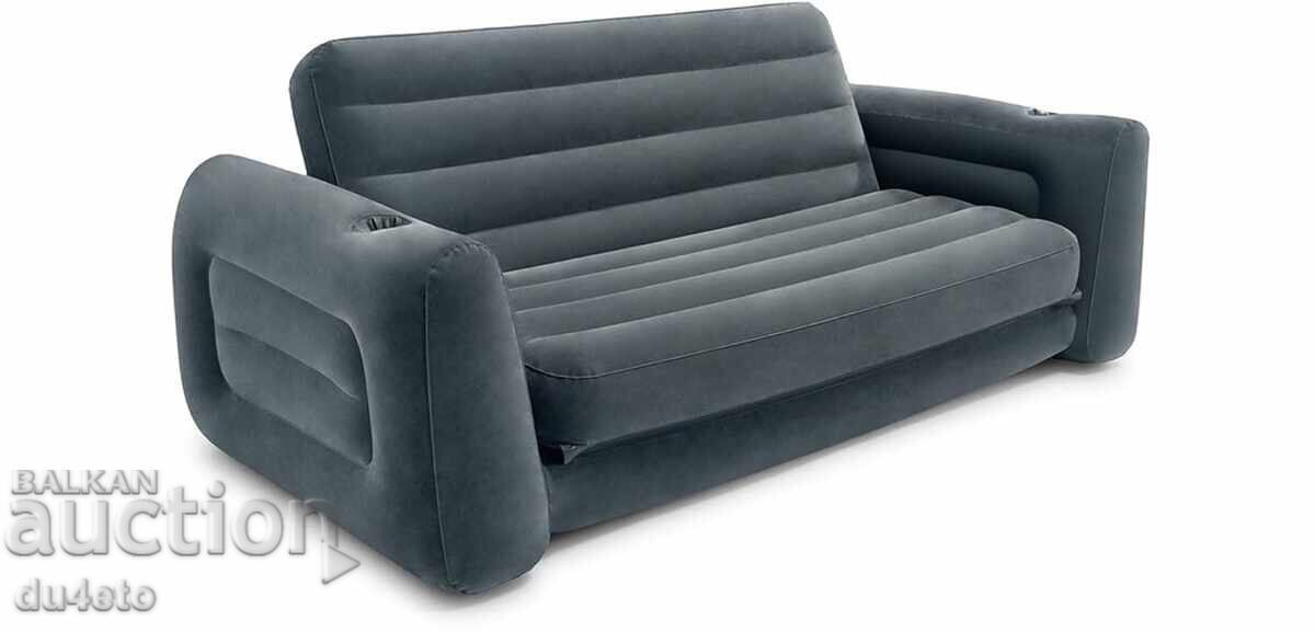 Inflatable sofa bed for two people Intex furniture set - 7