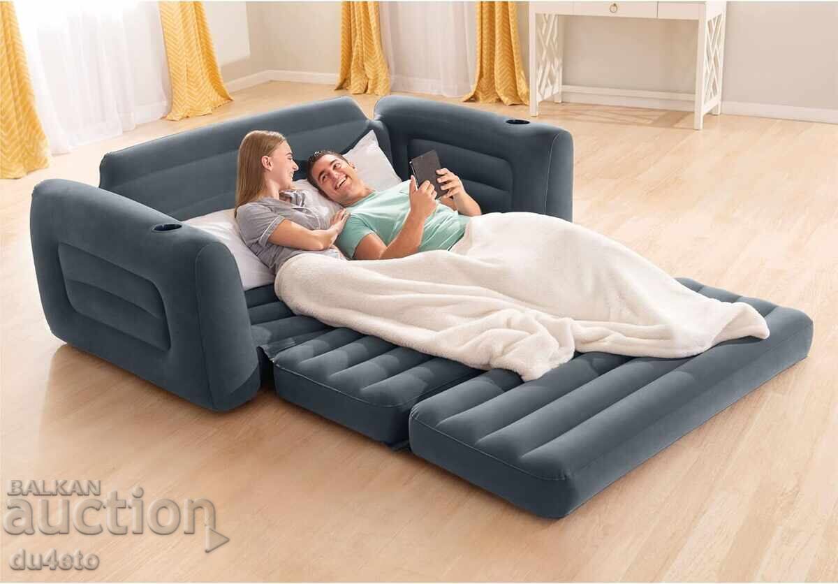 Inflatable sofa bed for two people Intex furniture set