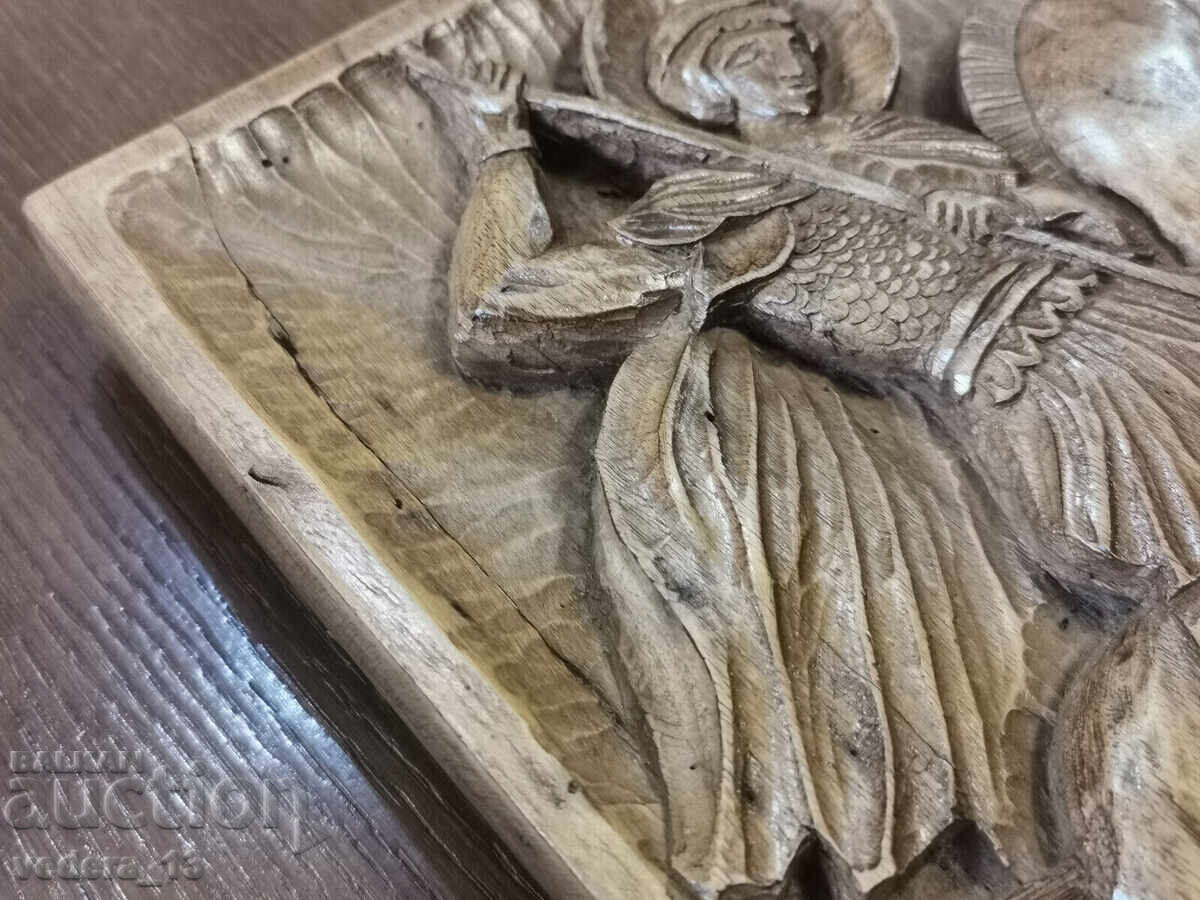Delivery of AUTHOR'S WOOD CARVING