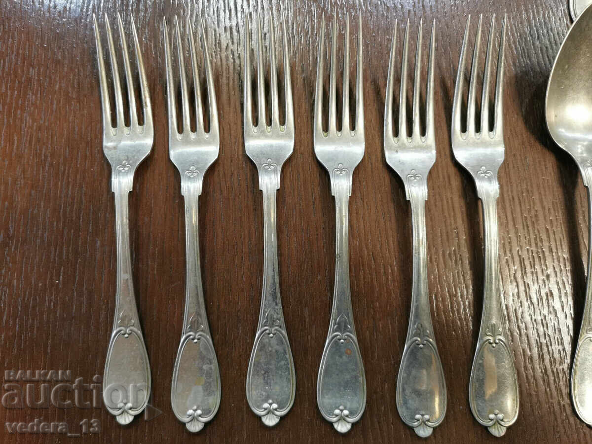 cutlery set-Krup-Berndorf, 1910-30's with price 150.00 BGN | € 76.69 cutlery set-Krup-Berndorf, 1910-30's with price 150.00 BGN | € 76.69