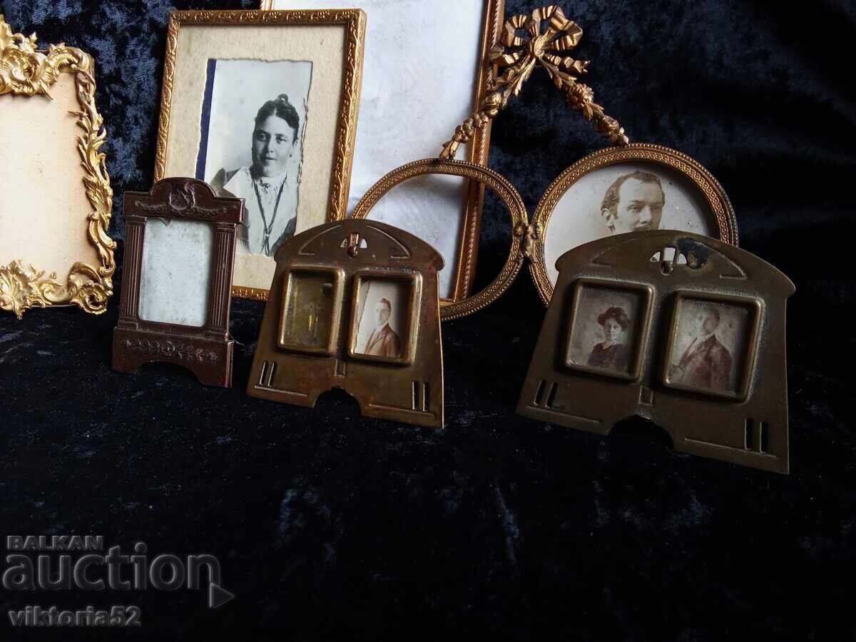Old gilded French photo frames from the 19th century with price 700.00 BGN | € 357.90