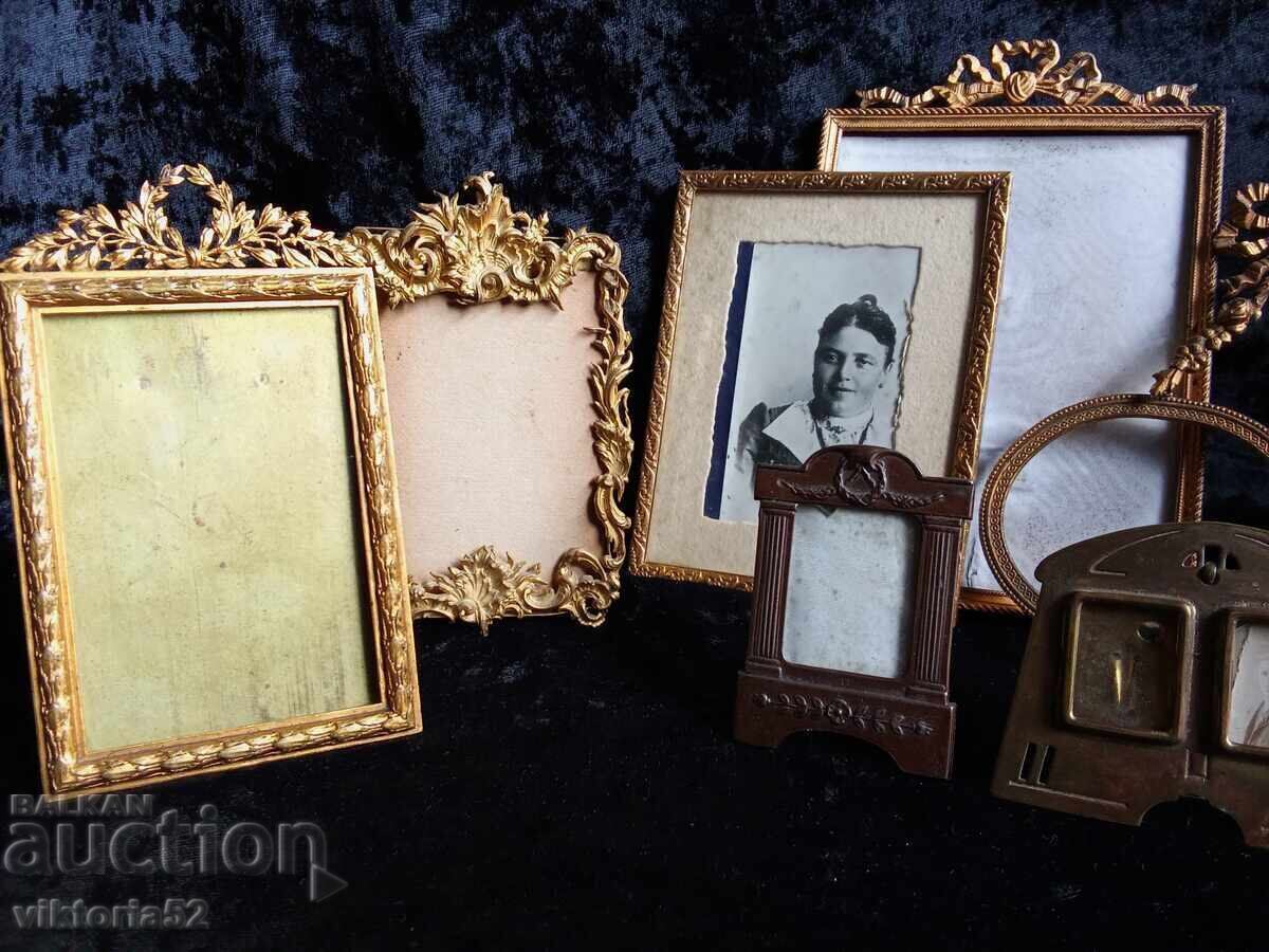 Old gilded French photo frames from the 19th century - 5
