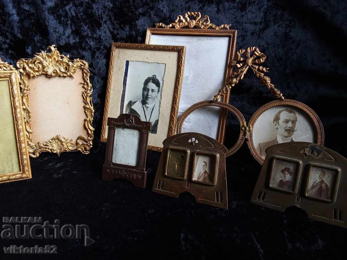 Old gilded French photo frames from the 19th century - 6