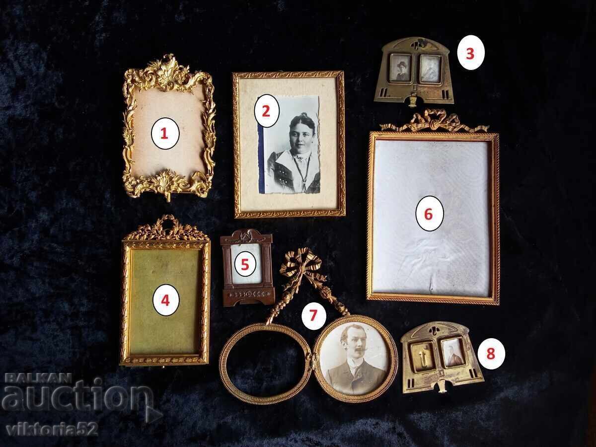 Old gilded French photo frames from the 19th century - 7