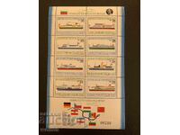 Block, stamps-Europe-Danube Commission, Budapest-1981