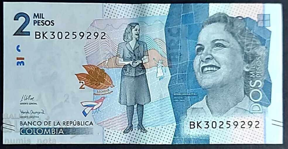 Colombia 2000 pesos 2015 UNC Colombia 2000 pesos 2015 UNC