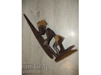 No.*7907 old wooden figure - surfer