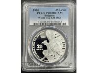 25 LEVA 1986 PCGS PR 69 DCAM GRIFFIN