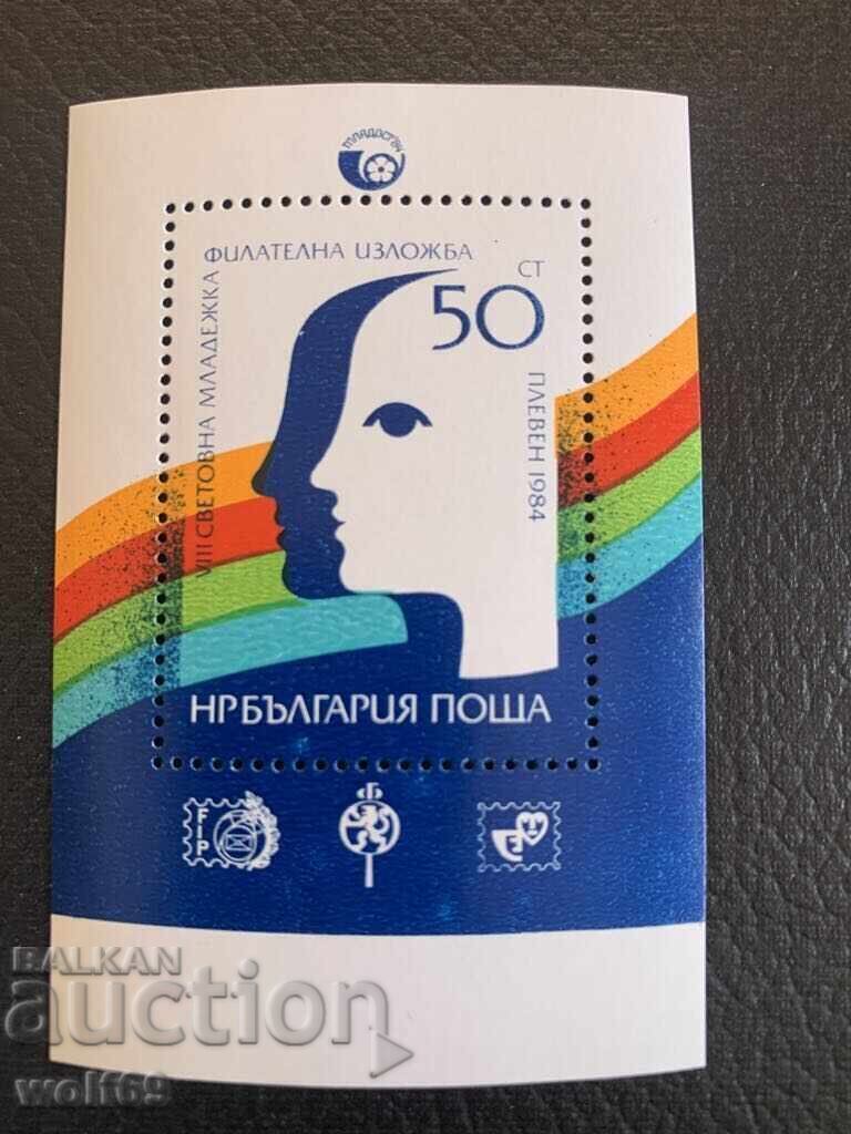 Μπλοκ, γραμματόσημα-VIII νέος. έκθεση ταινιών Mladost-1984
