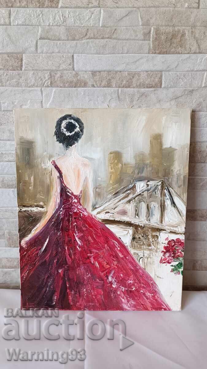 Painting "Dream" - oil on canvas - 27/33cm Painting "Dream" - oil on canvas - 27/33cm