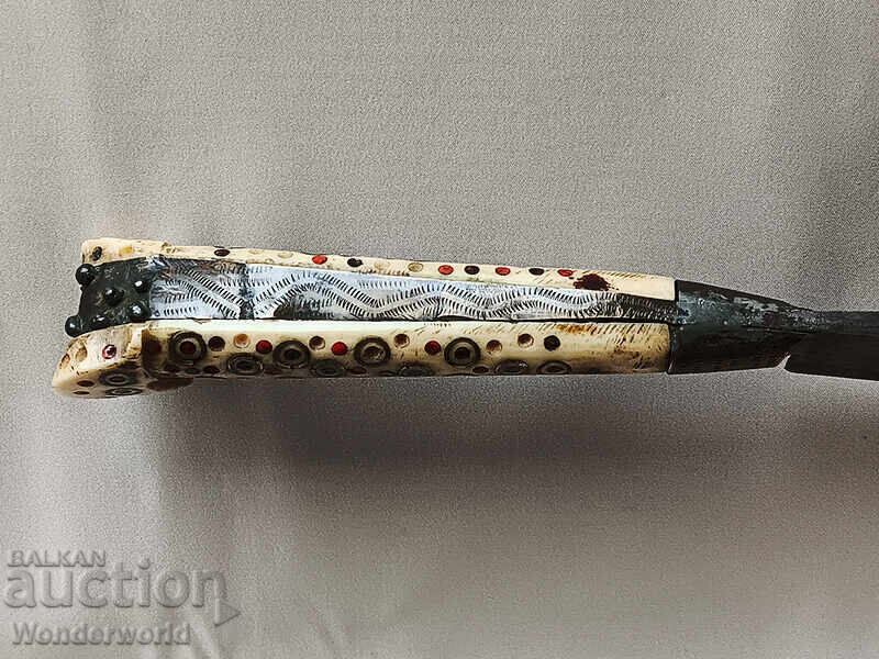 Стар автентичен Босненски кован нож, аккулак с цена 350.00 лв. | € 178.95 Стар автентичен Босненски кован нож, аккулак с цена 350.00 лв. | € 178.95