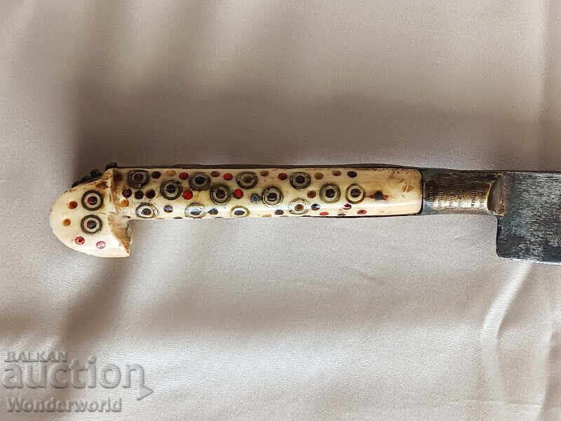 Auction  Old authentic forged knife, akkulak
