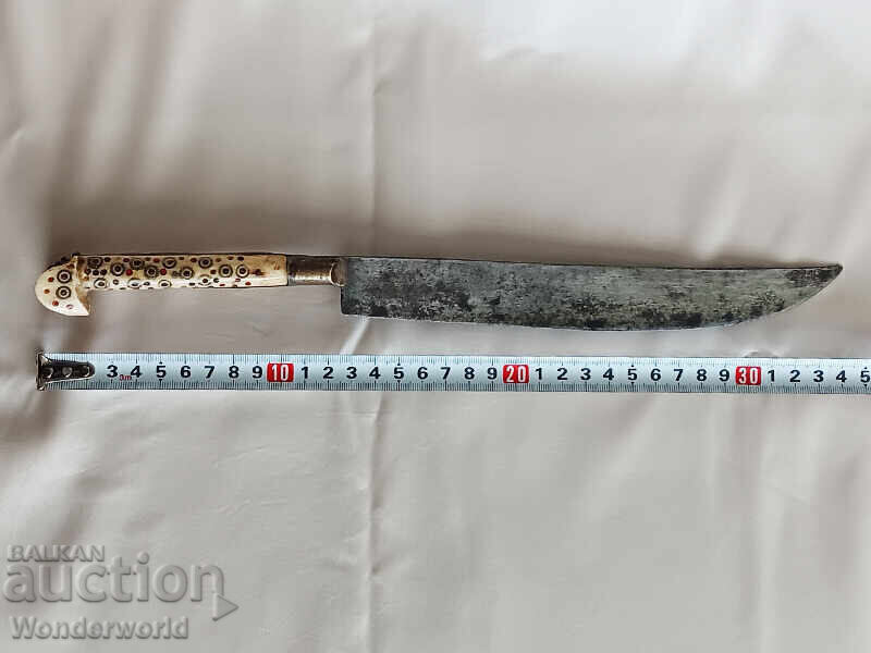 Old authentic forged knife, akkulak