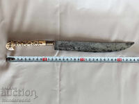 Old authentic forged knife, akkulak