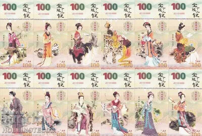 CHINA 12 TEST BANKNOTES x 100 with CLOTHES CHINA 12 TEST BANKNOTES x 100 with CLOTHES