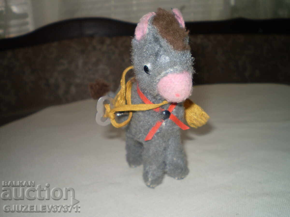 Livrarea Mecanic de măgar de jucărie de epocă cu cheie, rotiri de coadă Livrarea Mecanic de măgar de jucărie de epocă cu cheie, rotiri de coadă