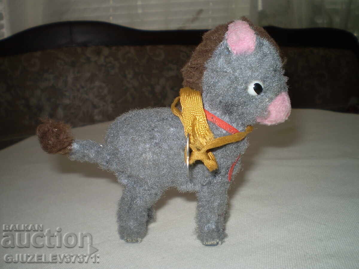 Mecanic de măgar de jucărie de epocă cu cheie, rotiri de coadă - 5 Mecanic de măgar de jucărie de epocă cu cheie, rotiri de coadă - 5