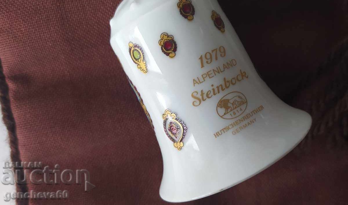 Hand-embroidered panel and porcelain bell 1979 - 5