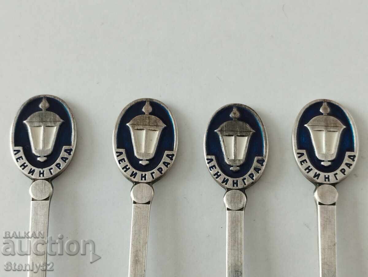 4 pcs. souvenir cupronickel silver-plated forks. with price 40.00 BGN | € 20.45 4 pcs. souvenir cupronickel silver-plated forks. with price 40.00 BGN | € 20.45