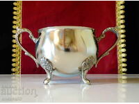 Zaharniță argintată, cupă din bronz